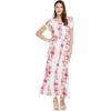 imageMatchable Family Hawaiian Luau Men Women Girl Boy Clothes in Pink Hibiscus Vine WhiteWomen Cap Sleeve