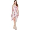 imageMatchable Family Hawaiian Luau Men Women Girl Boy Clothes in Pink Hibiscus Vine WhiteWomen Halter