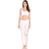 imageMatchable Family Hawaiian Luau Men Women Girl Boy Clothes in Pink Hibiscus Vine WhiteWomen Leggings