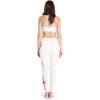 imageMatchable Family Hawaiian Luau Men Women Girl Boy Clothes in Pink Hibiscus Vine WhiteWomen Leggings