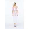 imageMatchable Family Hawaiian Luau Men Women Girl Boy Clothes in Pink Hibiscus Vine WhiteWomen Offshoulder Ruffle Top