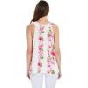 imageMatchable Family Hawaiian Luau Men Women Girl Boy Clothes in Pink Hibiscus Vine WhiteWomen Tank Top
