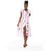 imageMatchable Family Hawaiian Luau Men Women Girl Boy Clothes in Pink Hibiscus Vine WhiteWomen Wrap Ruffle