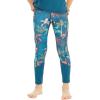 imageGirls Hawaiian Athletic Sportswear Leggings Pants with Pockets in Floral PatternsCrayon Palms Green