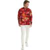 imageHawaii Hangover Mens Hawaiian Long Sleeve Fit Shirt Aloha Shirt Sunset and DolphinVintage Classic Hibiscus  Red