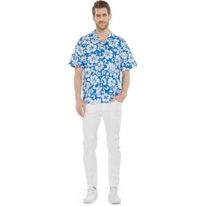 imageHawaii Hangover Hawaiian Shirt Aloha Shirt in Classic Hibiscus RedVintage Classic Hibiscus  Blue