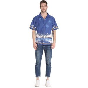 imageHawaii Hangover Mens Hawaiian Shirt Aloha Shirt Diamondhead Palms Beach in NavyDiamondhead Palms Beach in Navy
