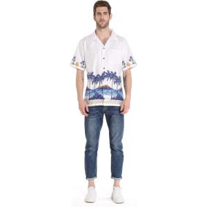 imageHawaii Hangover Mens Hawaiian Shirt Aloha Shirt Diamondhead Palms Beach in NavyDiamondhead Palms Beach in White