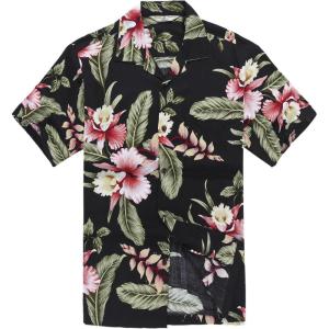 imageHawaii Hangover Mens Hawaiian Shirt Aloha ShirtBlack Rafelsia Floral
