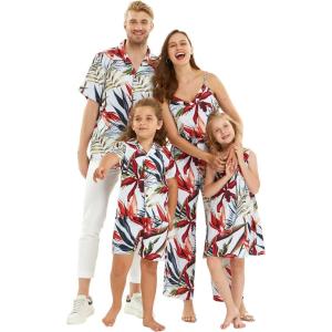 imageMatchable Family Hawaiian Luau Men Women Girl Boy Clothes in Garden at DawnBoy Short Sleeve