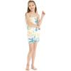imageGirl Hawaiian Ruffle Top Jumpsuit Romper in Day Dream BloomSandy Beach Beige