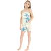 imageGirl Hawaiian Ruffle Top Jumpsuit Romper in Day Dream BloomSandy Beach Beige
