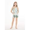 imageGirl Hawaiian Ruffle Top Jumpsuit Romper in Day Dream BloomWispy Cereus Light Blue