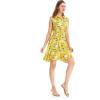 imageHawaii Hangover Womens Shirt Dress in Simply Blue LeafGarden Poppy Yellow