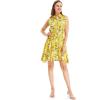 imageHawaii Hangover Womens Shirt Dress in Simply Blue LeafGarden Poppy Yellow