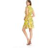 imageHawaii Hangover Womens Shirt Dress in Simply Blue LeafGarden Poppy Yellow