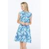 imageHawaii Hangover Womens Shirt Dress in Simply Blue LeafSimply Blue Leaf