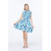 imageHawaii Hangover Womens Shirt Dress in Simply Blue LeafSimply Blue Leaf