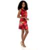 imageHawaii Hangover Womens Tank Fitted Dress in Sunset and Dolphin RedVintage Classic Hibiscus  Green