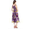 imageWomens Hawaiian Tank Elastic Luau Dress in Sunset PatternsSunset Purple