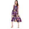 imageWomens Hawaiian Tank Elastic Luau Dress in Sunset PatternsSunset Purple