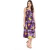 imageWomens Hawaiian Tank Elastic Luau Dress in Sunset PatternsSunset Purple