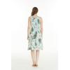 imageWomens Hawaiian Tank Elastic Luau Dress in Wispy CereusWispy Cereus Light Blue