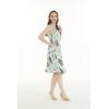 imageWomens Hawaiian Tank Elastic Luau Dress in Wispy CereusWispy Cereus Light Blue