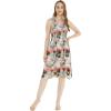 imageWomens Hawaiian Tank Elastic Luau Dress in Sunset PatternsSunset Neon Pastel