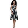 imageWomens Hawaiian Tank Elastic Luau Dress in Wispy CereusWispy Cereus Black