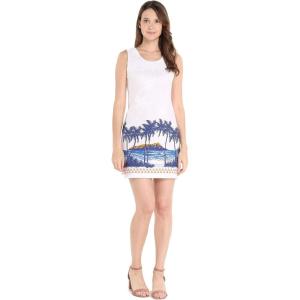 imageHawaii Hangover Womens Tank Fit Dress Diamond Head Beach Palms in NavyDiamond Head Beach Palms in White