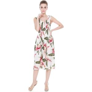 imageWomens Hawaiian Tank Elastic Luau Dress in RafelsiaRafelsia Cream