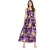 imageCouple Matching Hawaiian Luau Aloha Shirt Maxi Tank Dress in SunBlueSunset Purple