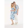 imageCouple Matching Hawaiian Luau Party Outfit Set Shirt Dress in Black RafelsiaDay Dream Bloom