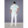 imageMatchable Couple Hawaiian Luau Shirt or Butterfly Dress in Orchid Breeze WhiteMen Orchid Breeze White Navy