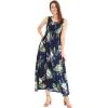 imageMatchable Couple Hawaiian Luau Shirt or Maxi Tank Dress in Pineapple Garden BlackMen Pineapple Garden Navy
