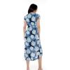 imageWomens Hawaiian Luau Wrap Ruffle Dress in Pacific PalmPacific Palm Navy