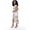 imageWomens Hawaiian Luau Wrap Ruffle Dress in RafelsiaCream Rafelsia