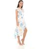 imageWomens Hawaiian Luau Wrap Ruffle Dress in Wispy CereusSandy Beach White