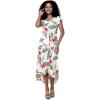 imageWomens Hawaiian Luau Wrap Ruffle Dress in RafelsiaCream Rafelsia