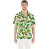 imageCouple Matching Hawaiian Luau Cruise Christmas Outfit Shirt Dress Flamingo in LoveBird of Paradise White
