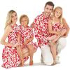 imageCouple Matching Hawaiian Luau Cruise Christmas Outfit Shirt Dress Flamingo in LoveClassic Vintage Red