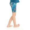 imageGirls Hawaiian Athletic Sportswear Bike Shorts in Floral PatternsCrayon Palms Green