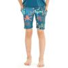 imageGirls Hawaiian Athletic Sportswear Bike Shorts in Floral PatternsCrayon Palms Green