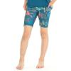 imageGirls Hawaiian Athletic Sportswear Bike Shorts in Floral PatternsCrayon Palms Green