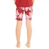 imageGirls Hawaiian Athletic Sportswear Bike Shorts in Floral PatternsLotus and Orchid Red