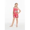 imageGirl Hawaiian Ruffle Top Jumpsuit Romper in Pretty Tropical Hot PinkPretty Tropical Hot Pink