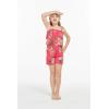 imageGirl Hawaiian Ruffle Top Jumpsuit Romper in Pretty Tropical Hot PinkPretty Tropical Hot Pink