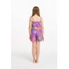 imageGirl Hawaiian Ruffle Top Jumpsuit Romper in Pretty Tropical Hot PinkPretty Tropical Purple