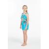 imageGirl Hawaiian Ruffle Top Jumpsuit Romper in Pretty Tropical Hot PinkPretty Tropical Turquoise